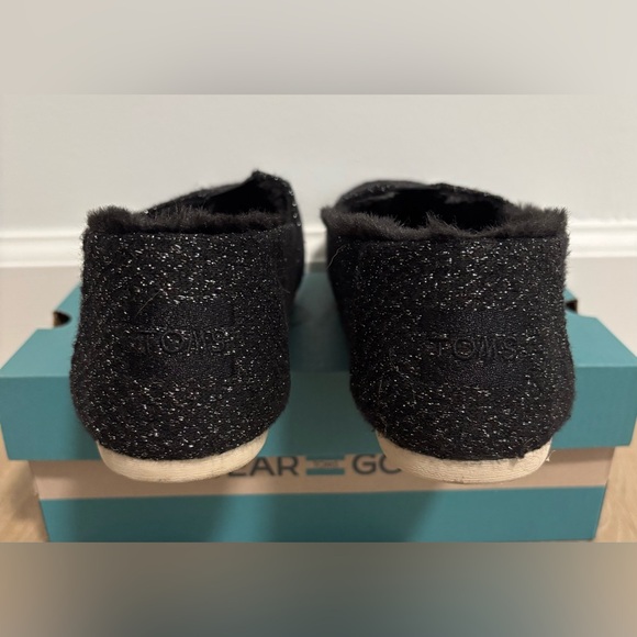 TOMS Women’s Alpargata Black Classic Flats - Picture 3 of 6